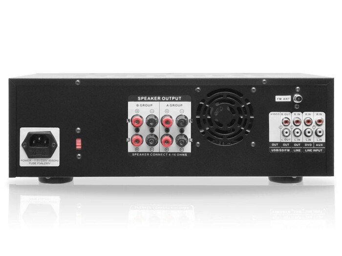 Technical Pro MM3000 8-Channel Microphone Mixing Amplifier W/Bluetooth