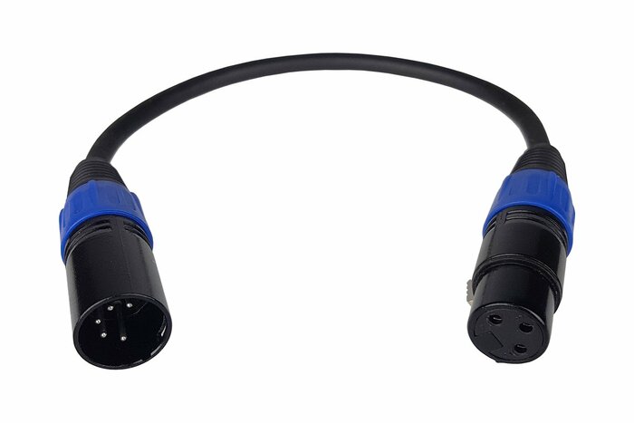 Blizzard DMX 5PIN Male Turn 1' 3-pin DMX-F To 5-pin DMX-M Cable