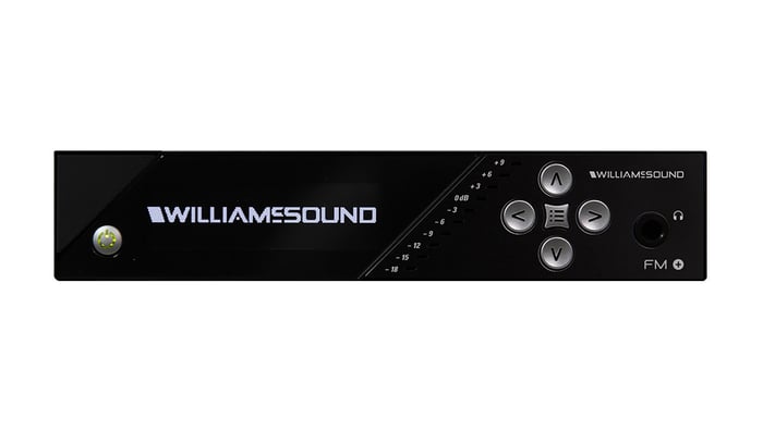 Williams AV FM 558 PRO FM+ Assistive Listening With 4 Receivers + Rack Kit