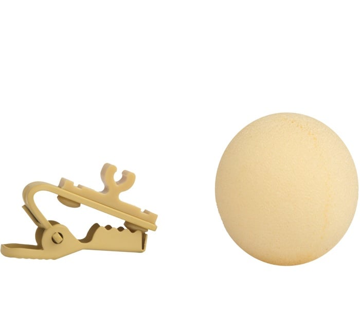 Shure RK304T Foam Windscreens And Tie Clips For SM93 Or WL93 Mic, 2 Pack Of Each, Tan