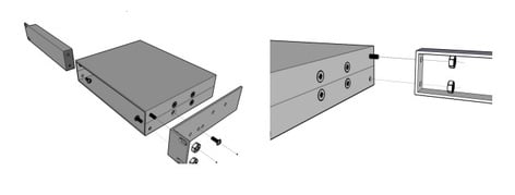 Doug Fleenor Design RK8-1 Rack Mount Kit For 8.25" Chassis Devices