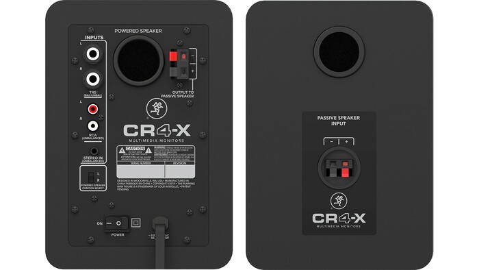 Mackie CR4-X 4" Multimedia Monitors, Pair