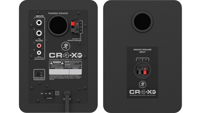 Mackie CR4-XBT 4" Multimedia Monitors With Bluetooth, Pair