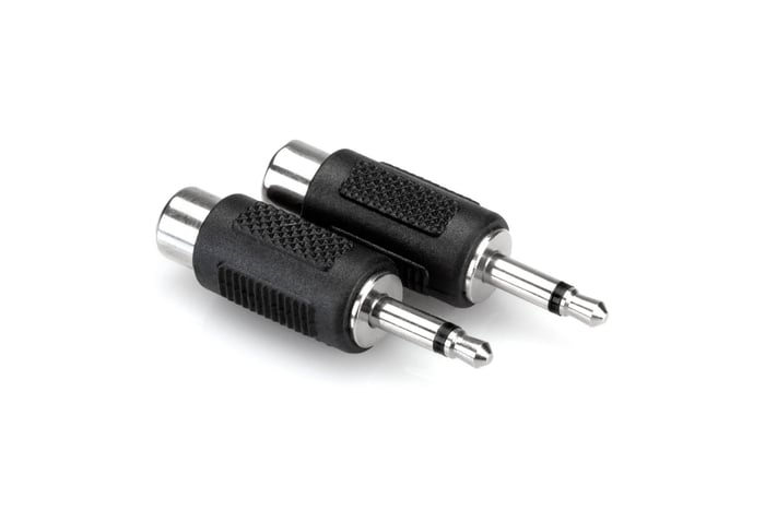 Hosa GRM-114 RCA-F To 3.5mm TS Audio Adapter, 2 Pack