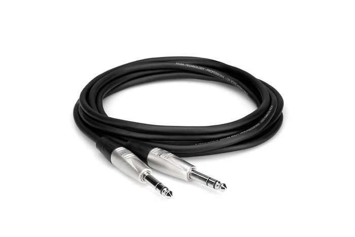 Hosa HSS003 3' Pro Series 1/4" TRS To 1/4" TRS Audio Cable