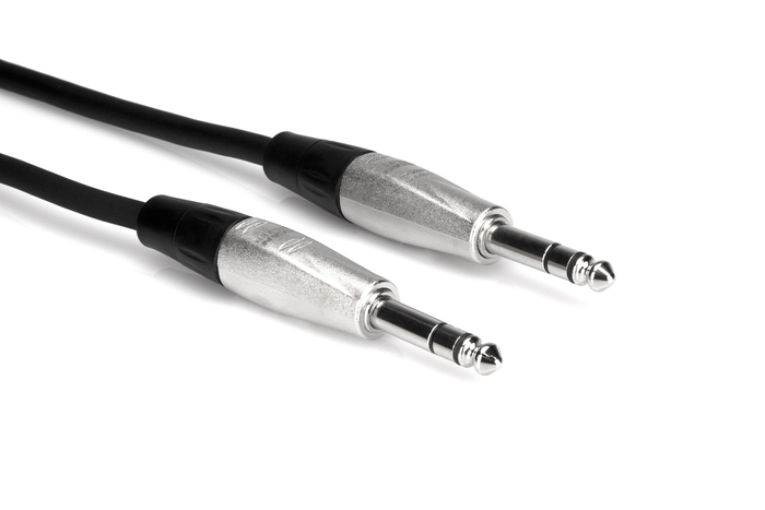 Hosa HSS003 3' Pro Series 1/4" TRS To 1/4" TRS Audio Cable