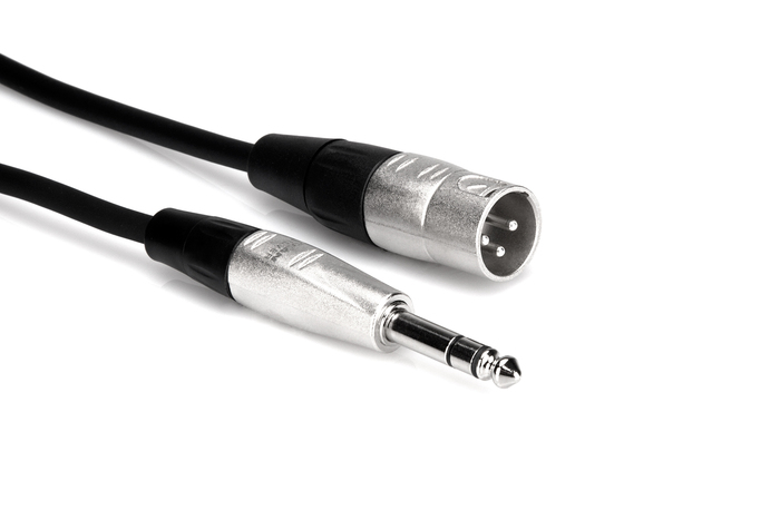 Hosa HSX-003 3' Pro Series 1/4" TRS To XLRM Cable