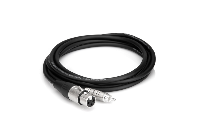 Hosa HXR-003 3' Pro Series XLRF To RCA Audio Cable