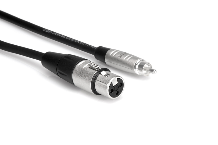 Hosa HXR-003 3' Pro Series XLRF To RCA Audio Cable