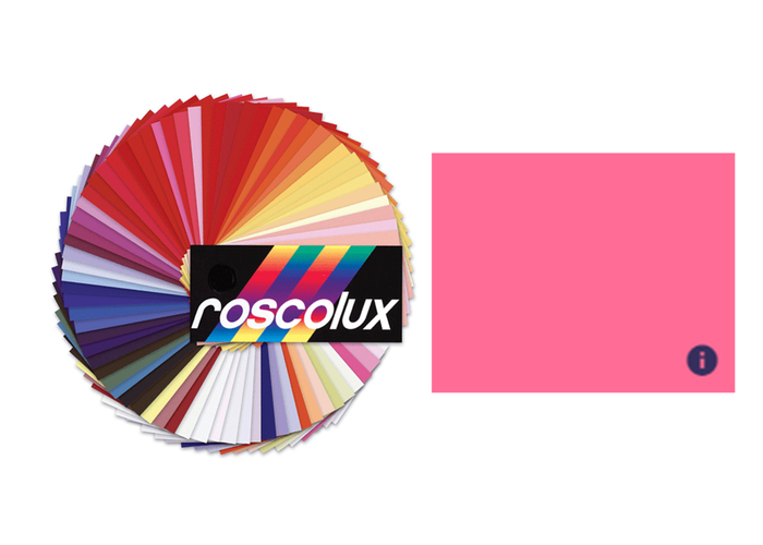 Rosco Roscolux #36 Roscolux Sheet, 20"x24", 36 Med Pink