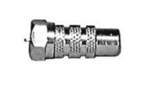 Philmore FC63 RCA Female To F Male Adapter (Nickel-Plated, In Display Packaging)