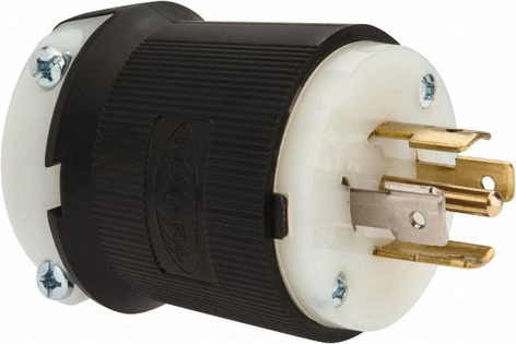 Whirlwind HBL2511 Hubbell L21-20 Inline Male AC Connector