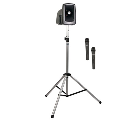 Anchor MegaVox 2 Basic Package 2 Speaker With Stand And Choice Of 2 Wireless Mics
