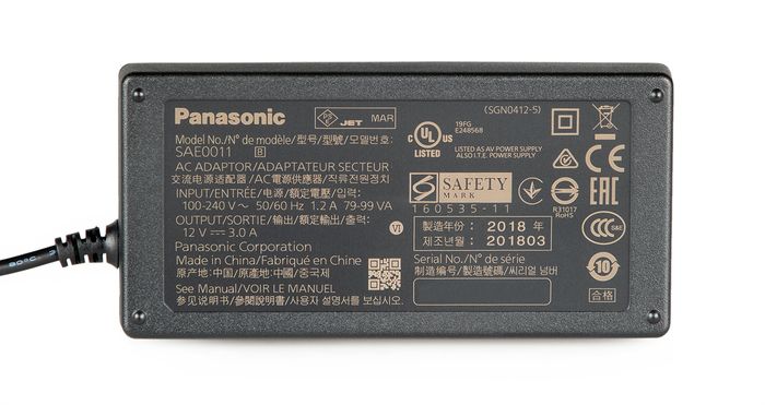 Panasonic SAE0011BKT1 AC Adapter For The PT-DW830ULK, AWHE50HN, AWHE120