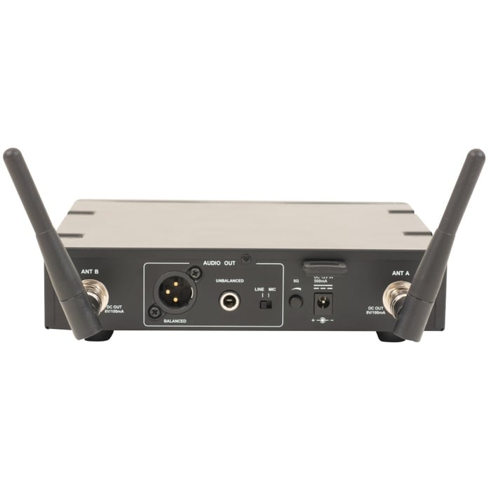 Anchor UHF-EXT500-B Wireless Package With External Receiver, Lapel Mic And Bodypack