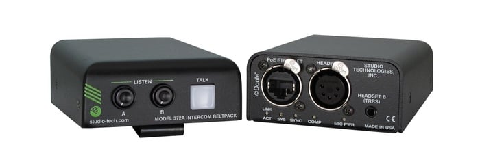 Studio Technologies Model 372A Intercom Beltpack With Dante
