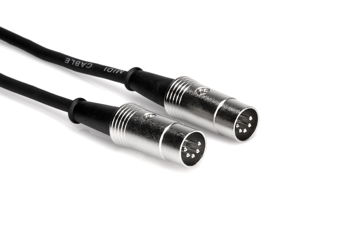 Hosa MID-503 3' 5-pin Din To 5-pin DIN MIDI Cable With Metal Plugs