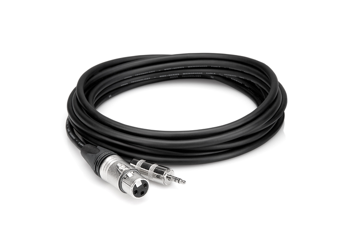 Hosa MXM-001.5 1.5' XLRF To 3.5mm TRS Microphone Cable