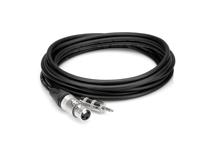 Hosa MXM-025 25' XLRF To 3.5mm TRS Microphone Cable