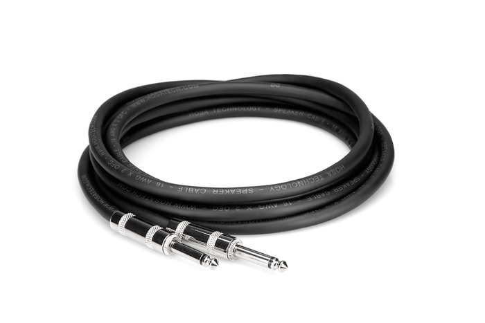 Hosa SKJ-610 10' 1/4" TS To 1/4" TS Speaker Cable