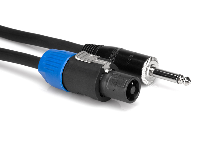 Hosa SKT-415Q 15' Pro Series SpeakON To 1/4" TS Speaker Cable