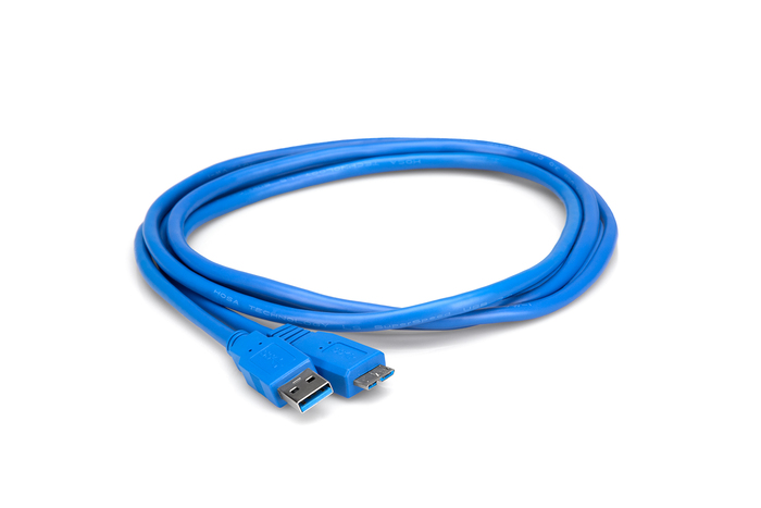 Hosa USB-303AC 3' Type A To Micro B SuperSpeed USB 3.0 Cable