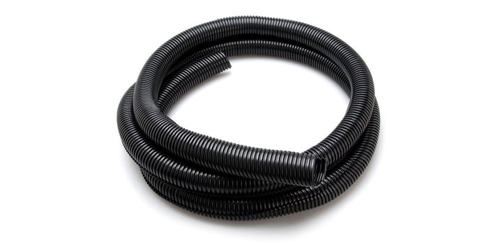 Hosa WHD-410 1" X 10' Plastic Cable Organizer Tube, Black