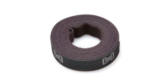 Hosa WTI-501 15' Velcro Cable Organizer Wrap Roll, Black