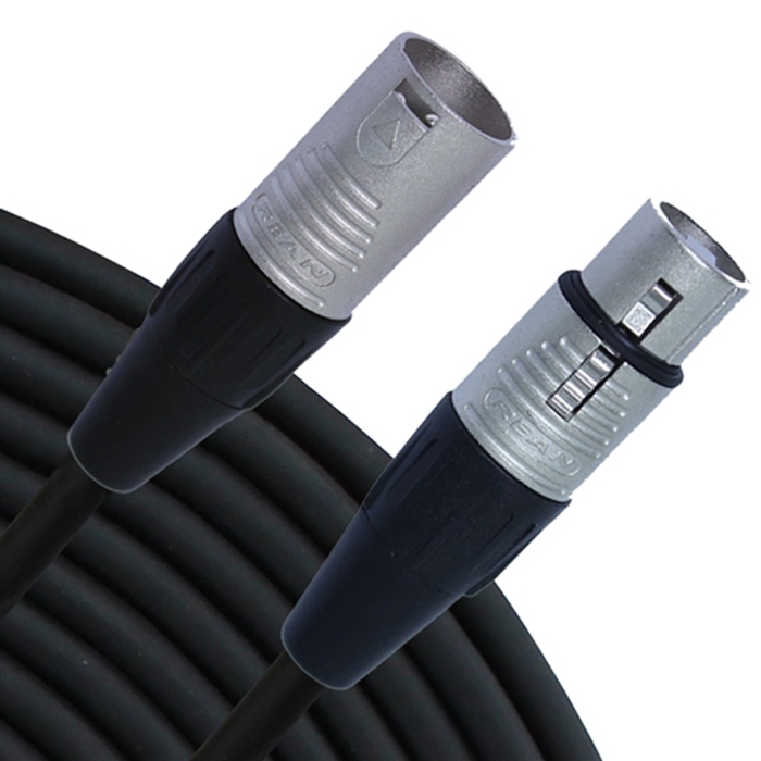 Rapco RM1-30 30' RM1 Series XLRF To XLRM Microphone Cable, Black