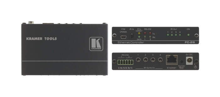 Kramer FC-26 Ethernet To IR, Serial 4, 2-Port I/O Protocol Convertor