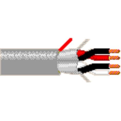 Belden 6541PA-U1000 1000' Plenum Cable, 4C, 22 AWG, Gray