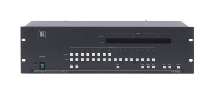 Kramer VP-1608/110V 16x8 RGBHV And Balanced Stereo Audio Matrix Switcher