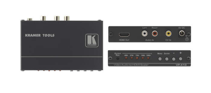 Kramer VP-410 Composite Video And Stereo Audio To HDMI Scaler