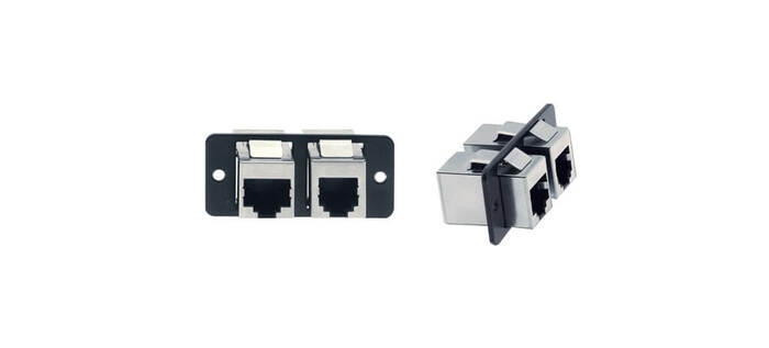 Kramer W1145(B) Wall Plate Insert, RJ-45 And R-J11