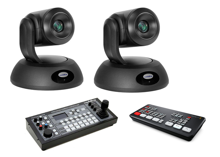 Vaddio RoboSHOT 30E ATEM Mini Dual Camera Video Streaming Bundle