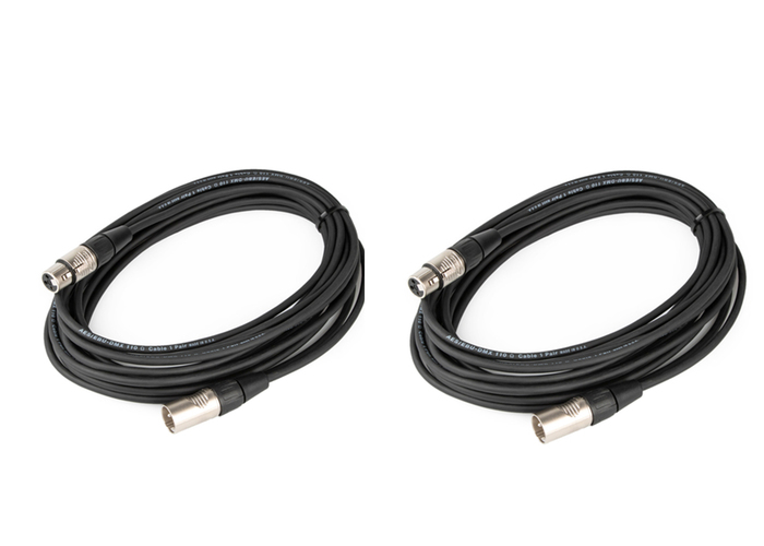 Cable Up DMX-XX325-TWO-K Cable, DMX 3pM-3pF 25ft 2-Pack