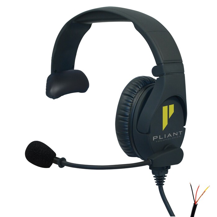 Pliant Technologies PHS-SB110-U SmartBoom Single Ear Headset, Unterminated