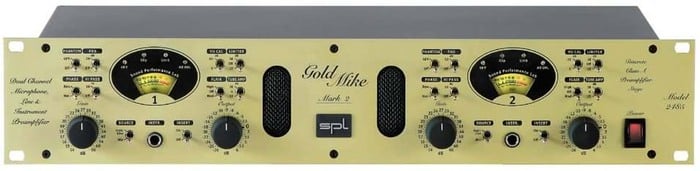 SPL GOLD-MIKE-MARK-2 GoldMike Mk2 Dual Channel Tube Microphone And Instrument Preamplifier