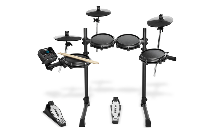 Alesis TURBOMESHKITXUS 8-piece Drum Kit With 120 Sounds, Mesh Heads & Compact Rack