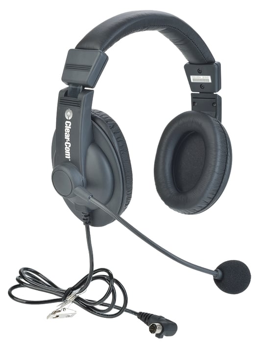 Clear-Com CC-30-MD4 Dual Ear Noise Canceling Headset Electric Mic W/ Mini DIN