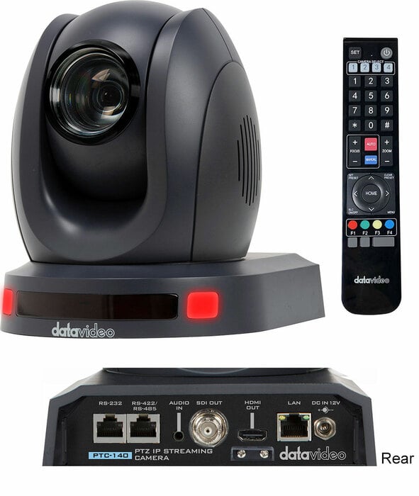 Datavideo PTC-140W HD/SD-SDI And HDMI PTZ Camera With 20x Optical Zoom, White
