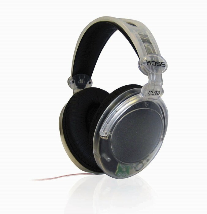 Koss CL-80 Clear Stereo Headphones With Large Ear Cushions