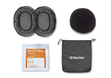 Clear-Com CC-220 Sanitation Kit Replacement Earpads, Pop Shield, Sanitizing Wipes