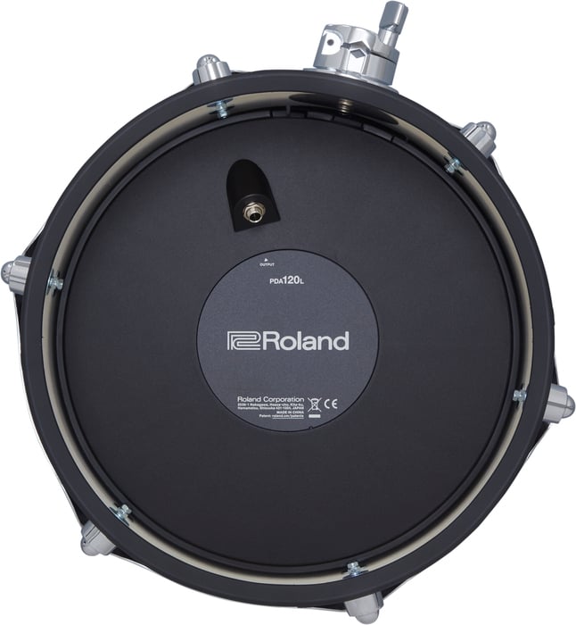 Roland PDA120L-BK 12" V-Drums Tom Pad W/ Acoustic Design, 3 Series