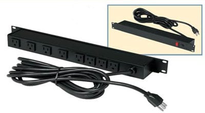 Winsted 98709 Rackmnt 8outlet W/Surge Suppressors