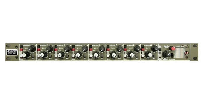 JDK Audio 8MX2 Compact 8x2x8 Rack Mount Preamp/Mixer