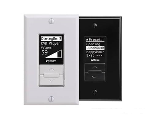 QSC MP-MFC Wall Plate Controller, For Use With QSC MP-M Zone Mixers