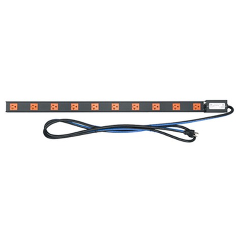 Middle Atlantic PDT-1020C-NS 20A Thin Power Strip With 10 Outlets