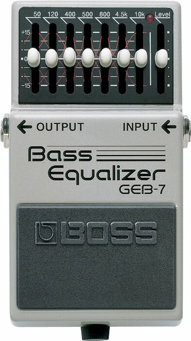 Boss GEB-7 7-Band Bass Equalizer With Level Control Knob