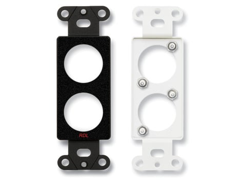 RDL DB-D2 Double Plate For Standard And Specialty Connectors - Black